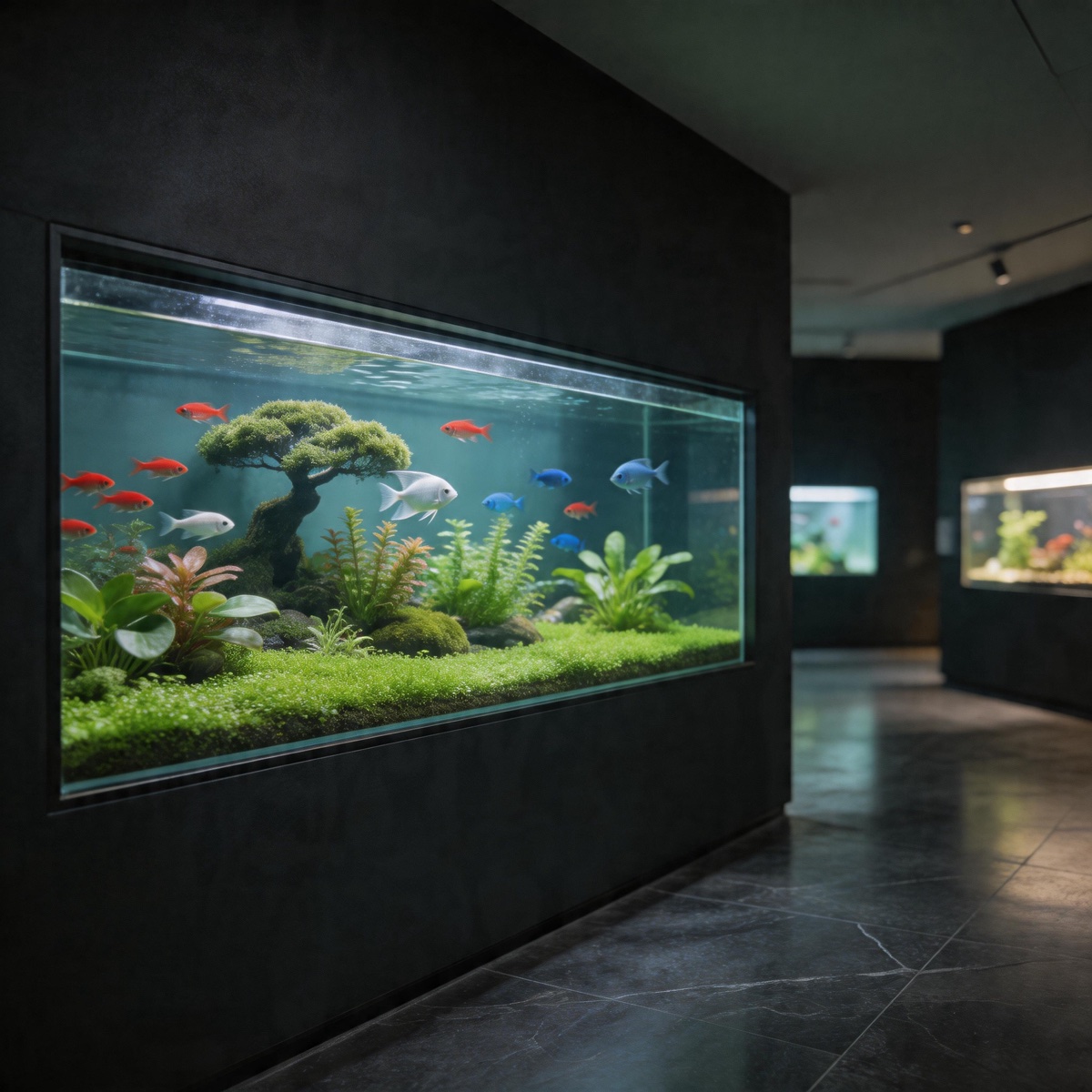 YoloLife showroom interior with display aquaria