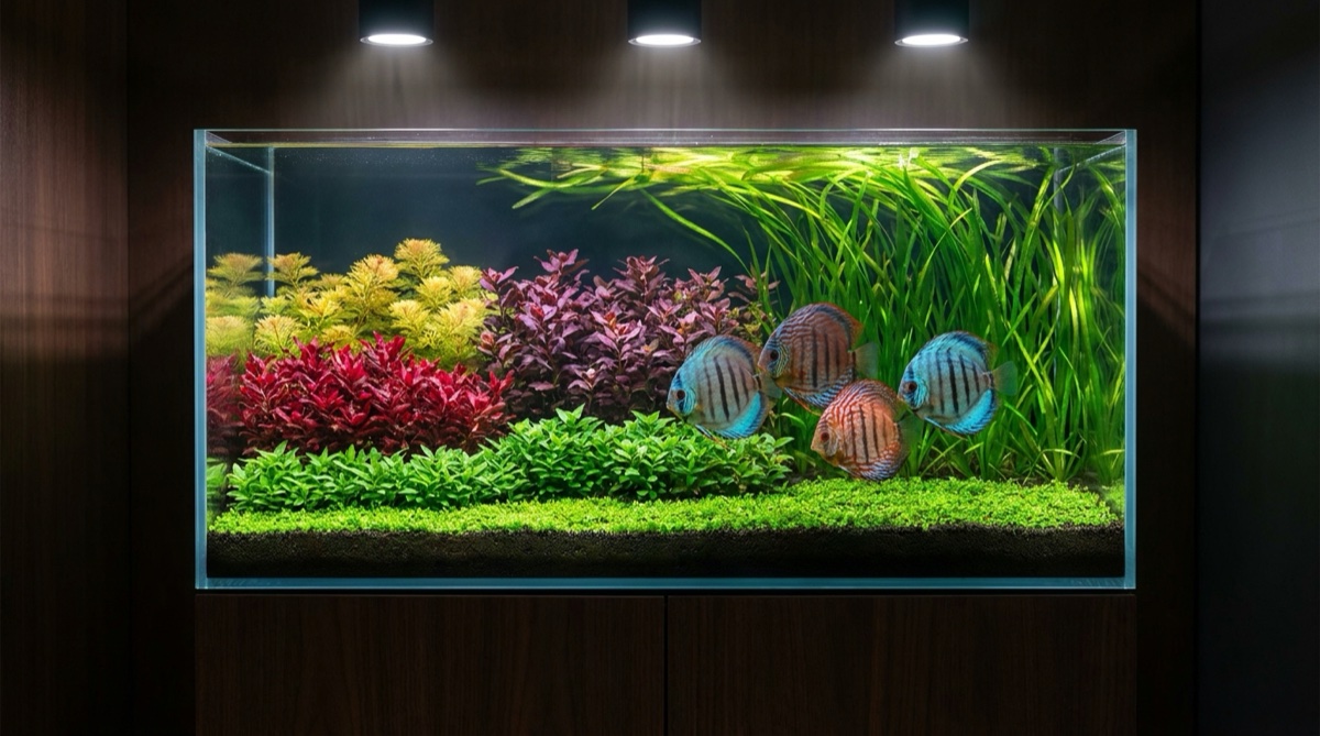 Dutch-style planted aquarium — collector's home, Palm Jumeirah