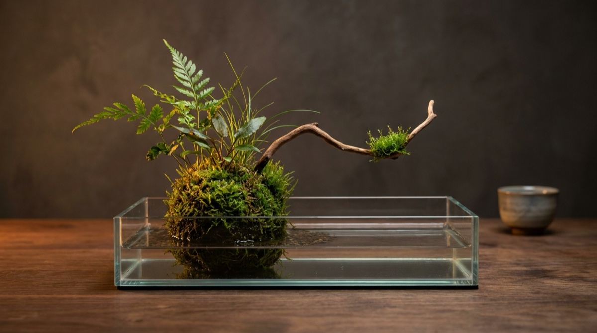 Wabi-Kusa emersed study — studio experiment